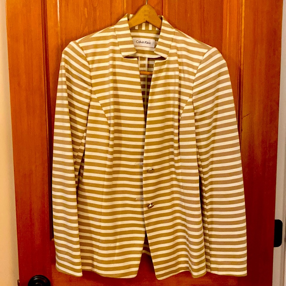 Calvin Klein | Striped blazer | Size 6